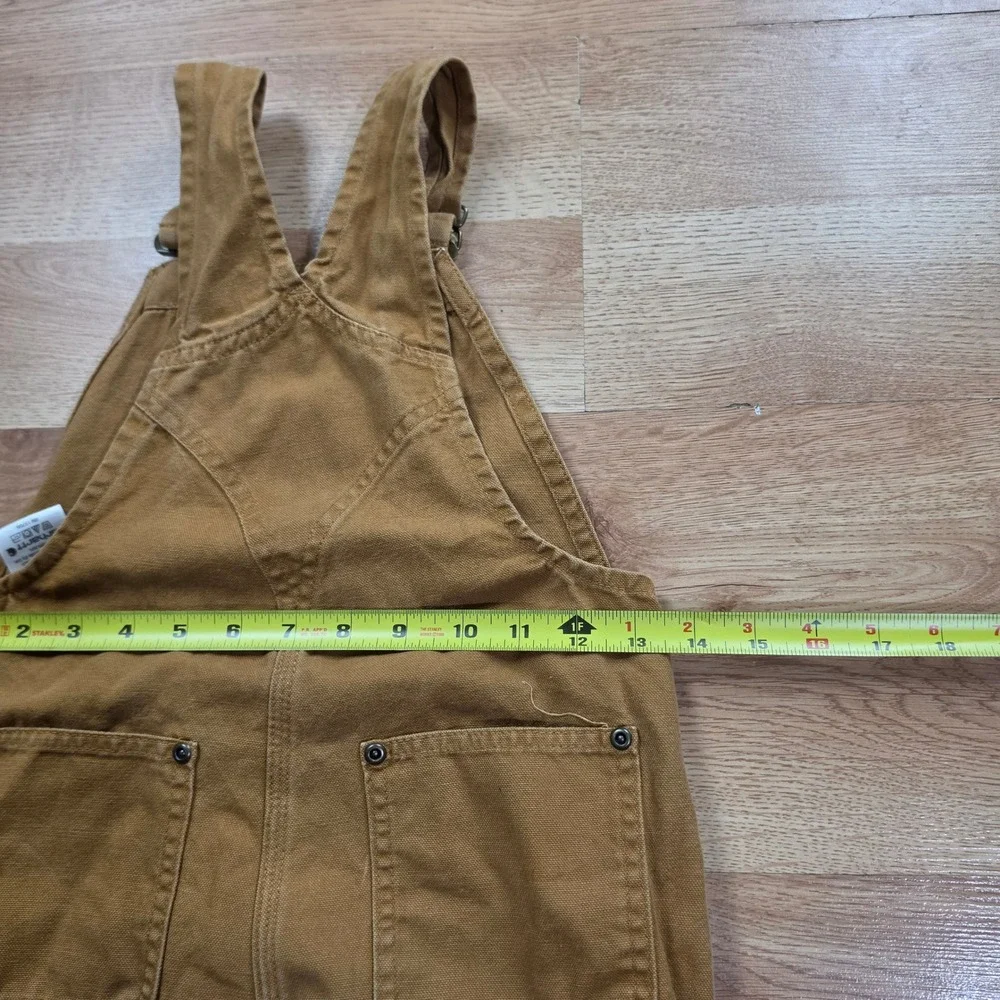 Carhartt Overalls Kids Size 6 Double Knee Bib Canvas Brown Duck Workwear